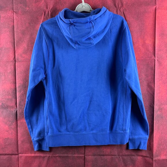 NIKE SPORTSWEAR "JUST DO IT" MEN'S PULLOVER HOODIE, BLUE, KANGAROO POCKETS, M - Picture 4 of 11